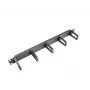 Kabelmanagementpaneel LANBERG AK-1202-B, 1U, 19 inch (482,6 mm) breed, diepte 78,7 mm, zwart