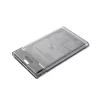 Unitek HDD/SSD-behuizing S1103A transparant voor 2,5-inch SATA III-schijven, USB 3.1 Gen 1 (Micro-USB B)