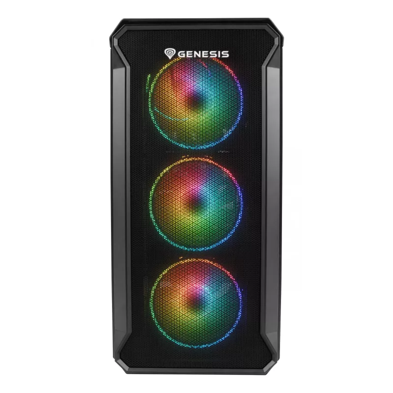 GENESIS Irid 503 ARGB micro tower zwart, transparant