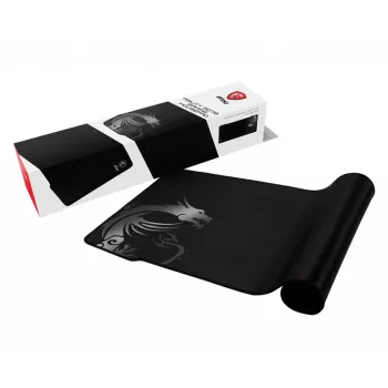 MSI AGILITY GD70 Pro gaming-muismat '900 mm x 400 mm, Pro-Gamer-zijdeoppervlak, iconisch drakenontwerp, antislip en schokdempende rubberen basis, versterkte genaaide randen'