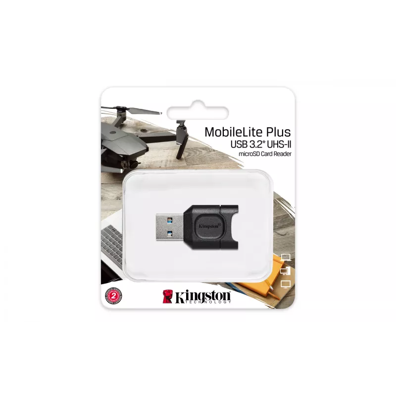 Kingston Technology MobileLite Plus kaartlezer USB 3.2 Gen 1 (3.1 Gen 1) Type-A zwart