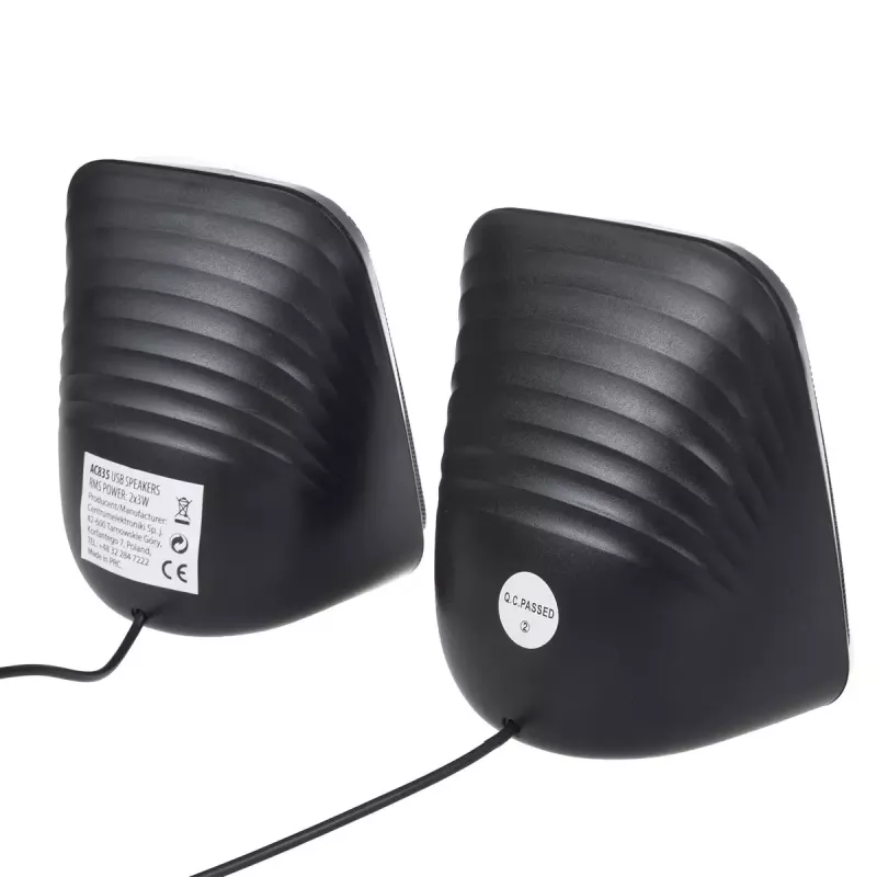 Luidspreker Audiocore AC835 bedraad 2.0 6 W USB zwart tafelluidspreker