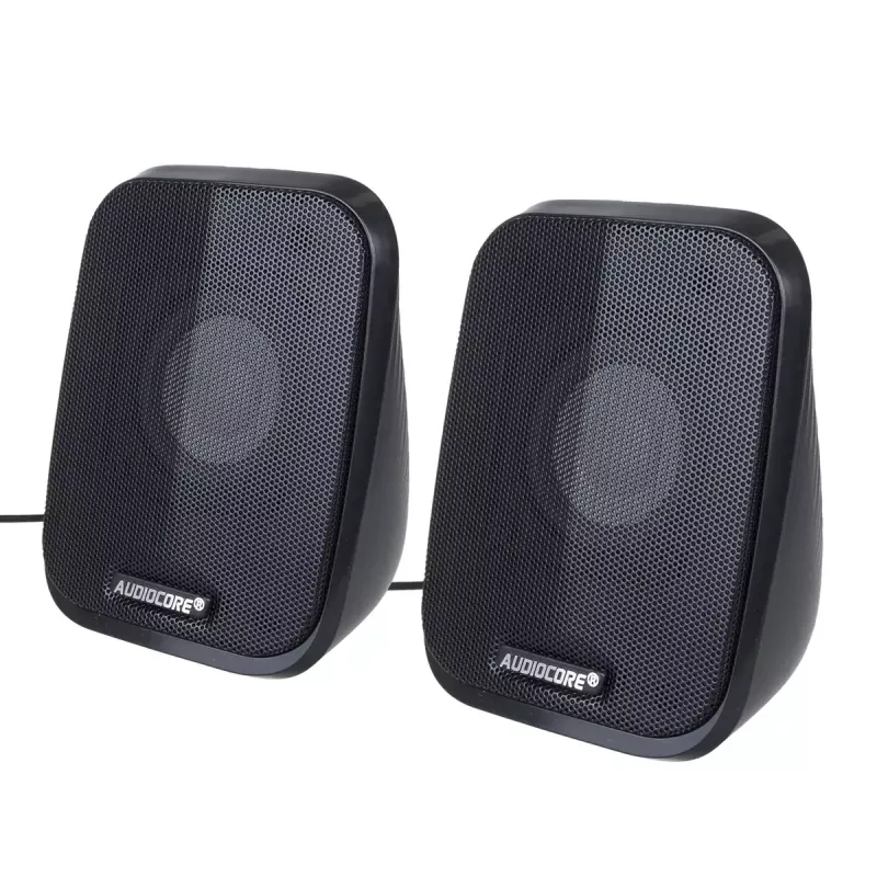 Luidspreker Audiocore AC835 bedraad 2.0 6 W USB zwart tafelluidspreker