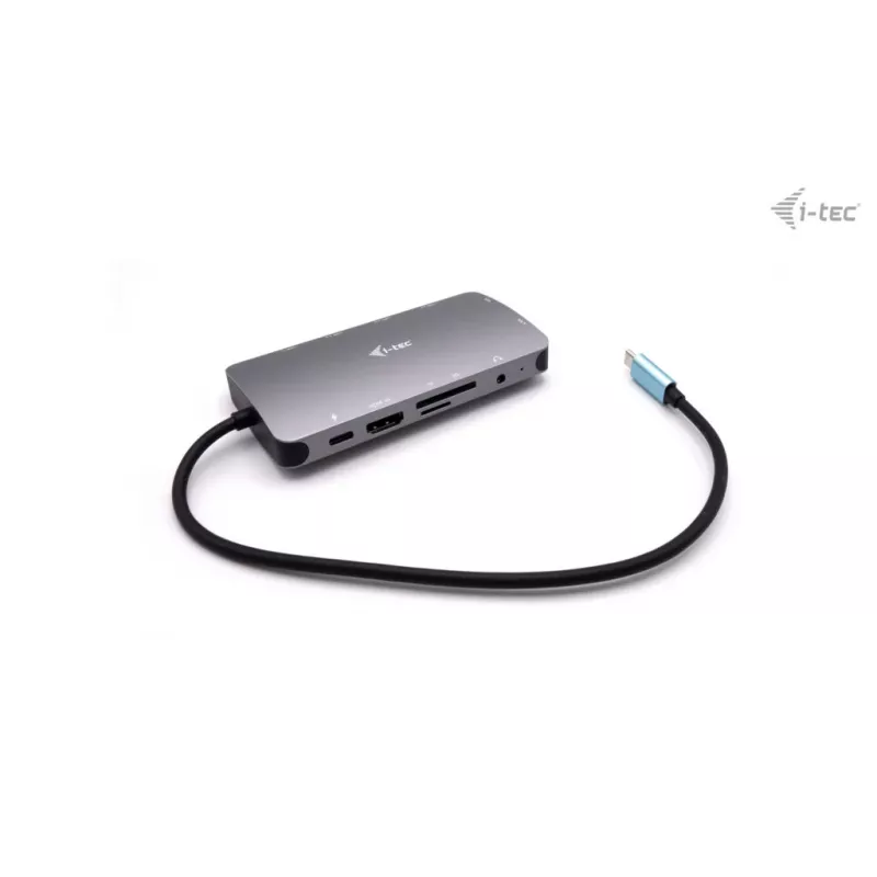 Docking Station i-tec Metal USB-C Travel Nano Dock HDMI/VGA met LAN + Power Delivery 100 W