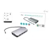 Docking Station i-tec Metal USB-C Travel Nano Dock HDMI/VGA met LAN + Power Delivery 100 W