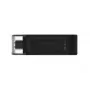 Kingston Technology DataTraveler 64GB USB-C 3.2 Gen 1 70, 64 GB, USB Type-C, 3.2 Gen 1 (3.1 Gen 1), cap, 7 g, zwart