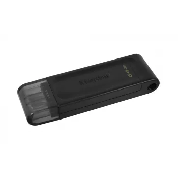 Kingston Technology DataTraveler 64GB USB-C 3.2 Gen 1 70, 64 GB, USB Type-C, 3.2 Gen 1 (3.1 Gen 1), cap, 7 g, zwart