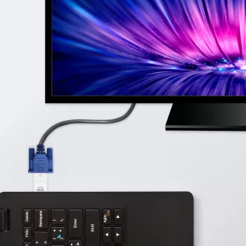 ATEN HDMI-naar-VGA-converter, wit, kunststof, 1920 x 1200 Pixel, 1080p, HDMI, VGA