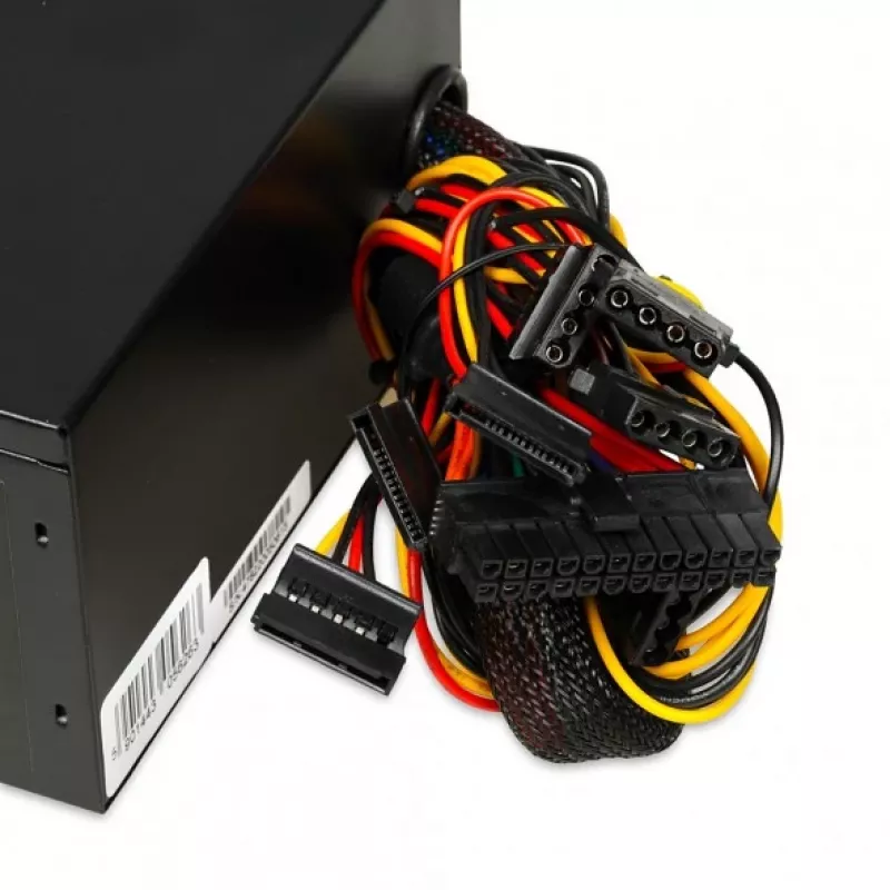 Voeding IBOX iBox Aurora 500 W 20+4 pin ATX, 140mm-ventilator, wit