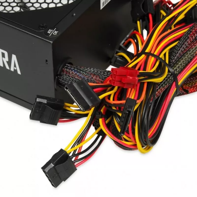Voeding IBOX iBox Aurora 500 W 20+4 pin ATX, 140mm-ventilator, wit