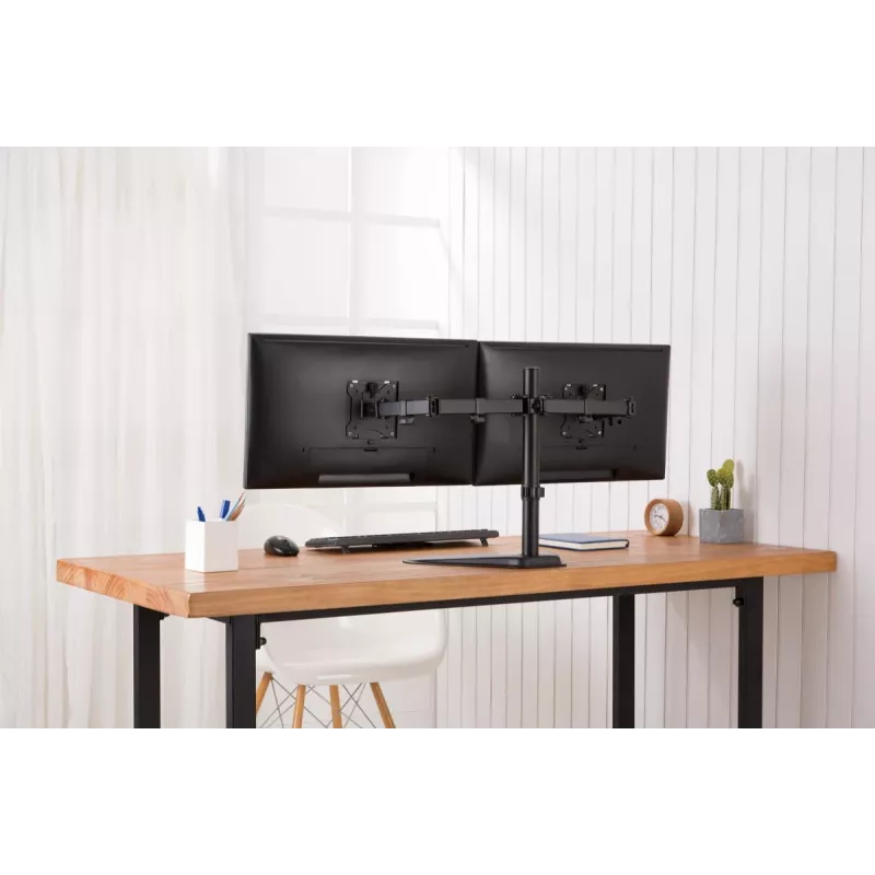 DIGITUS universele dual monitor standaard 17–32 inch 2x 8 kg (max.) zwart