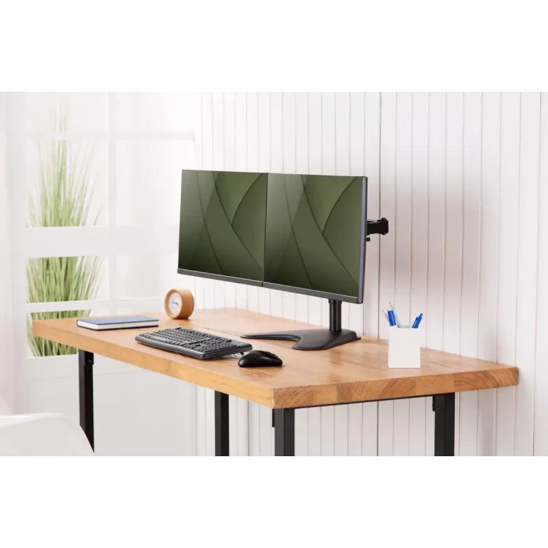 DIGITUS universele dual monitor standaard 17–32 inch 2x 8 kg (max.) zwart