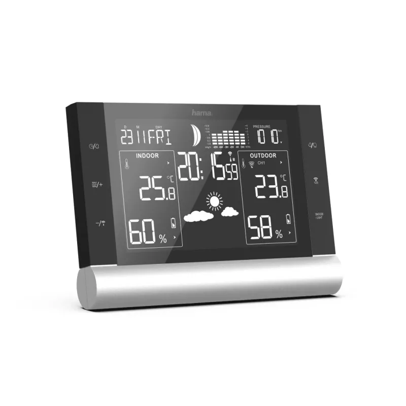Hygrometer thermometer Hama Black Line L