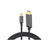 DIGITUS USB-C-naar-HDMI-adapterkabel, 4K/30 Hz, 1,8 m, zwart