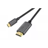 DIGITUS USB-C-naar-HDMI-adapterkabel, 4K/30 Hz, 1,8 m, zwart