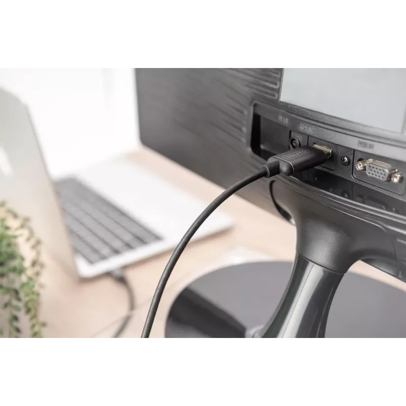 DIGITUS USB-C-naar-HDMI-adapterkabel, 4K/30 Hz, 1,8 m, zwart
