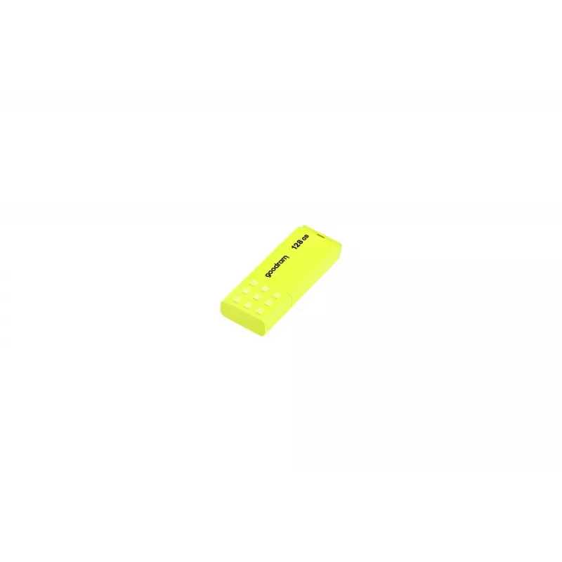 Goodram UME2 UME2-1280Y0R11 USB-stick 128 GB, USB 2.0 Type-A, 20 MB/s, met dop, geel