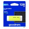 Goodram UME2 UME2-1280Y0R11 USB-stick 128 GB, USB 2.0 Type-A, 20 MB/s, met dop, geel
