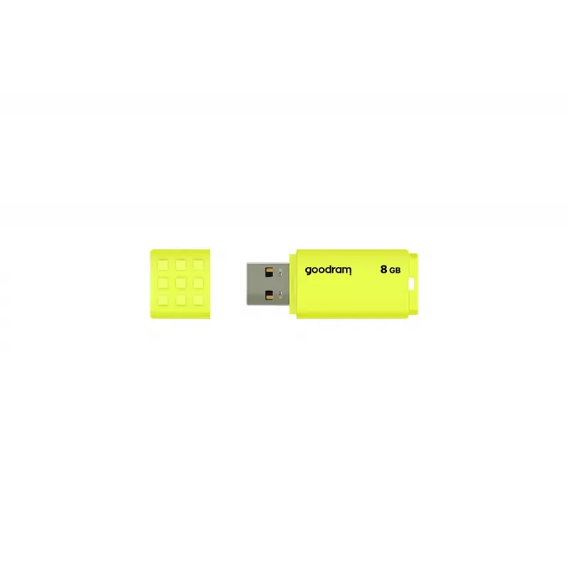 USB-stick GOODRAM UME2 8 GB USB 2.0 Type-A, geel, kapontwerp