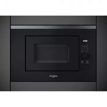 Inbouw-grill-magnetron WHIRLPOOL WMF201G, 800 W, 20 L, RVS/zwart