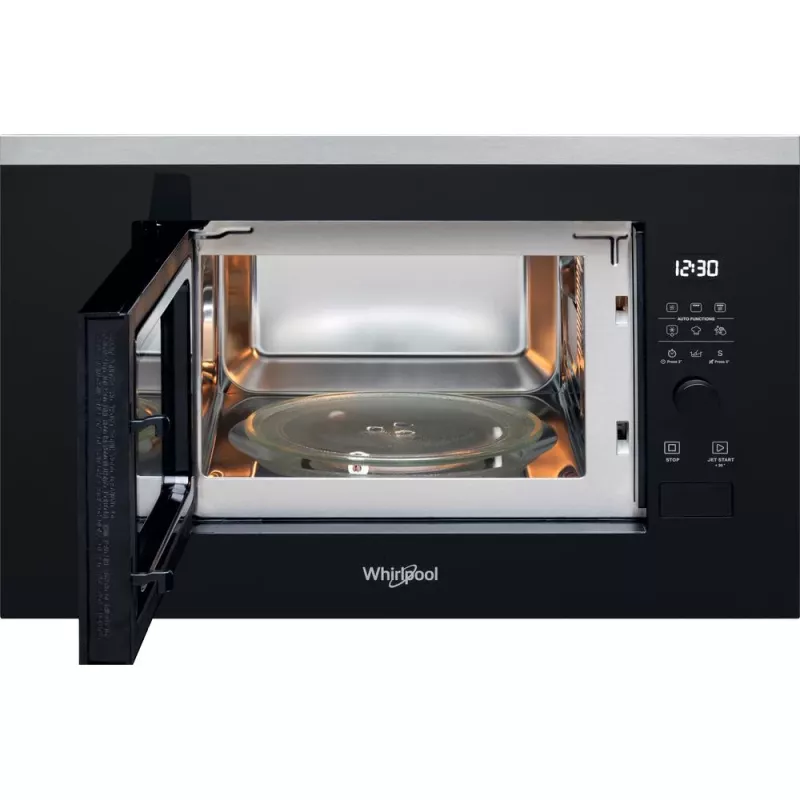 Inbouw-grill-magnetron WHIRLPOOL WMF201G, 800 W, 20 L, RVS/zwart