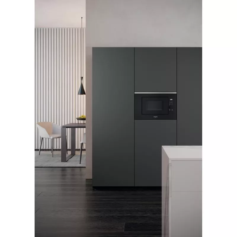 Inbouw-grill-magnetron WHIRLPOOL WMF201G, 800 W, 20 L, RVS/zwart