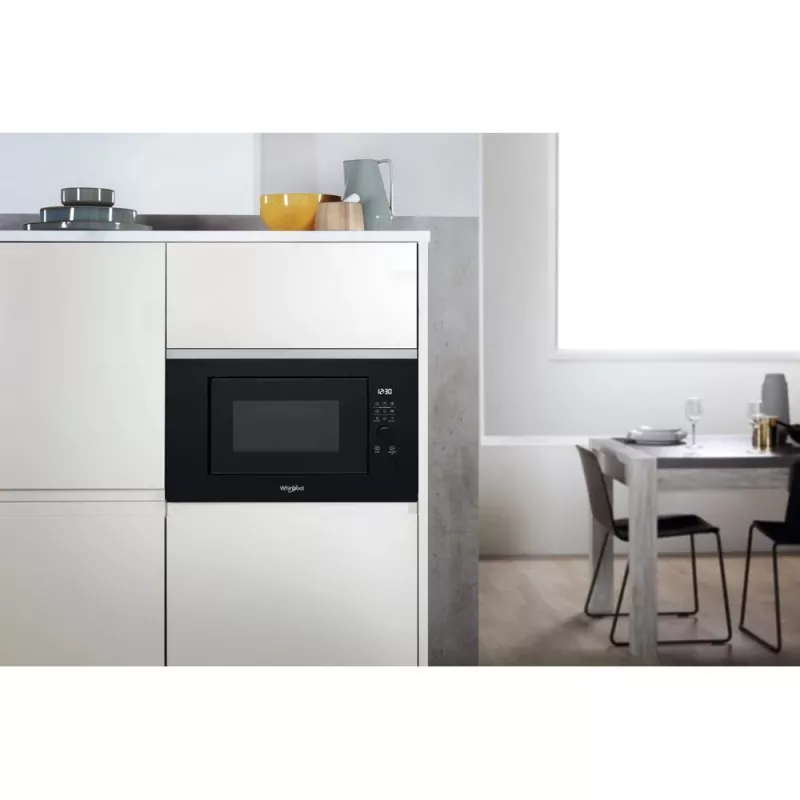 Inbouw-grill-magnetron WHIRLPOOL WMF201G, 800 W, 20 L, RVS/zwart