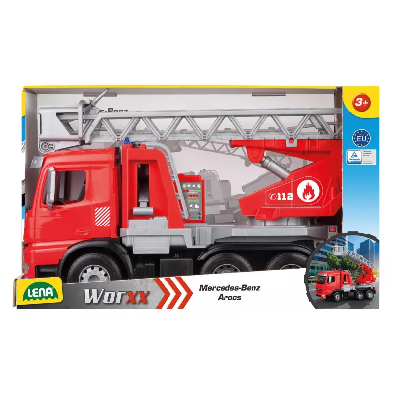 Lena Worxx brandweerwagen met ladder Arocs