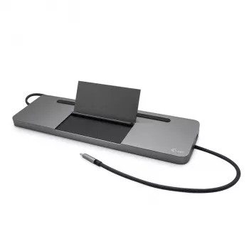 i-tec metalen USB-C ergonomische 4K 3x display dockingstation + Power Delivery 85 W