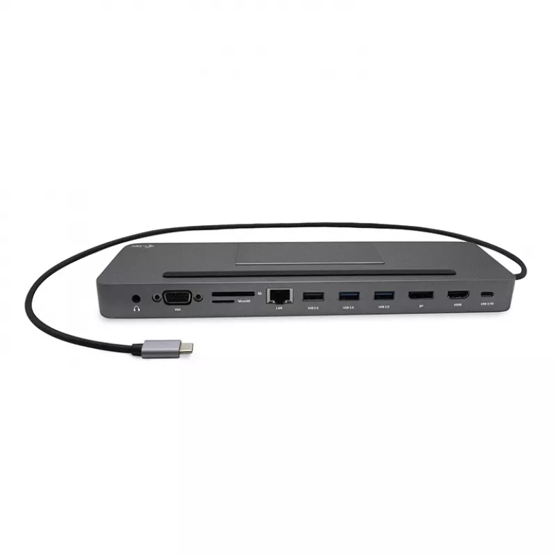 i-tec metalen USB-C ergonomische 4K 3x display dockingstation + Power Delivery 85 W