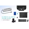 i-tec metalen USB-C ergonomische 4K 3x display dockingstation + Power Delivery 85 W