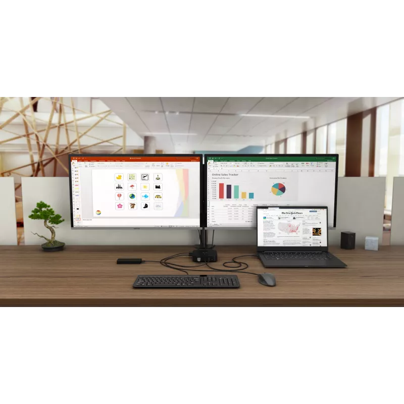 i-tec USB-C dual display dockingstation met Power Delivery 100 W
