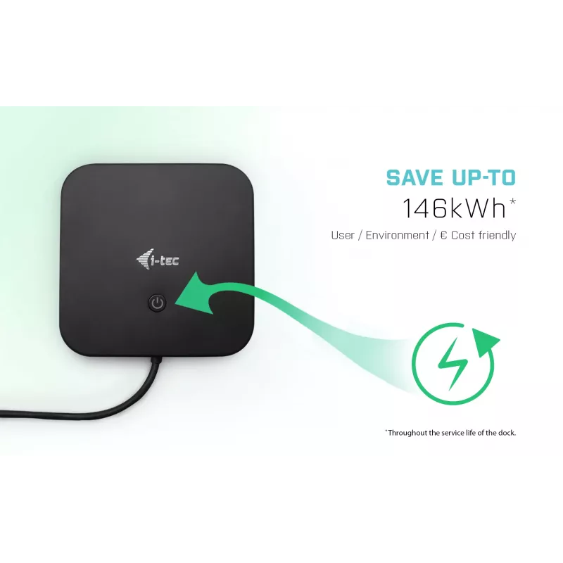 i-tec USB-C dual display dockingstation met Power Delivery 100 W