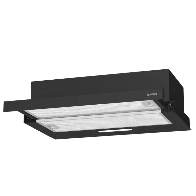 Gorenje TH60E3B afzuigkap onderbouw (uitschuifbaar) zwart 350 m³/h