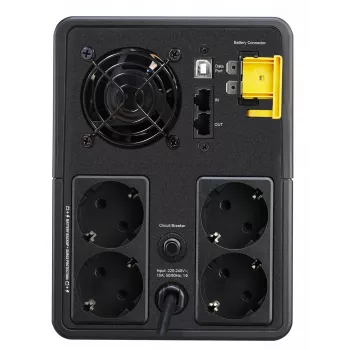 APC Back-UPS, 2200VA, tower, 230V, 4x CEE 7/7 Schuko stopcontacten, AVR