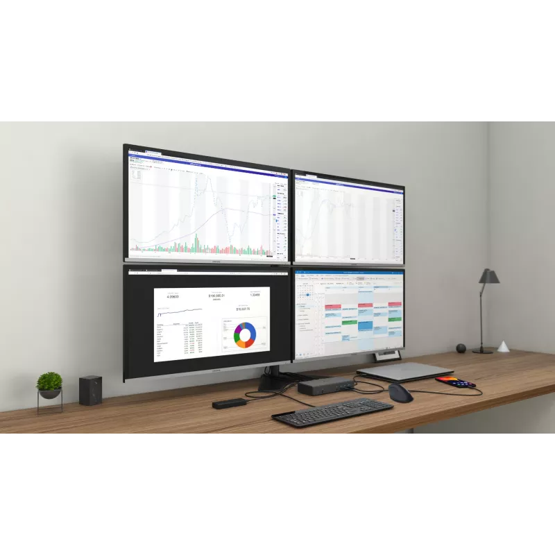 Dockingstation i-tec USB-C Quattro Display Dockingstation met Power Delivery 85 W