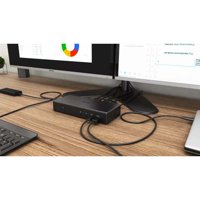 Dockingstation i-tec USB-C Quattro Display Dockingstation met Power Delivery 85 W
