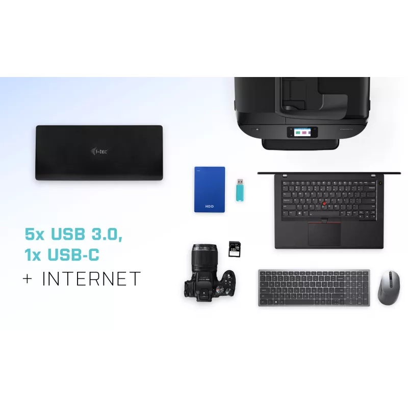 Dockingstation i-tec USB-C Quattro Display Dockingstation met Power Delivery 85 W