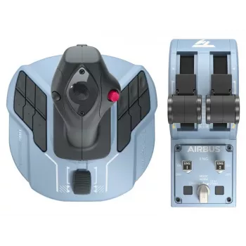 Thrustmaster Airbus Edition zwart, blauw USB joystick analoog / digitaal pc