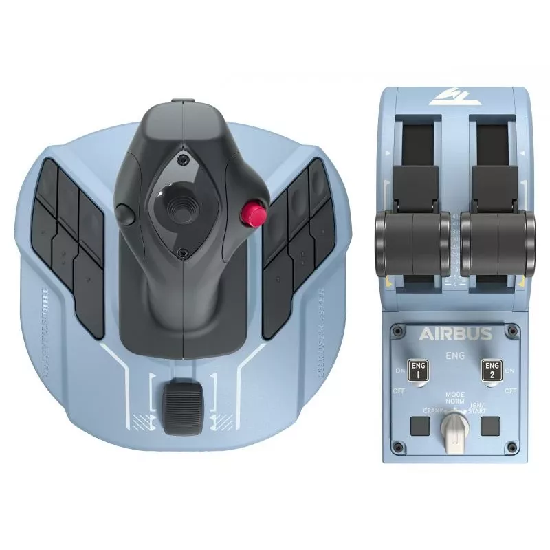 Thrustmaster Airbus Edition zwart, blauw USB joystick analoog / digitaal pc