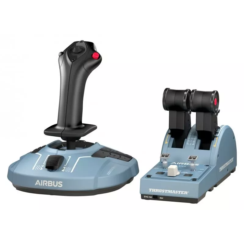 Thrustmaster Airbus Edition zwart, blauw USB joystick analoog / digitaal pc