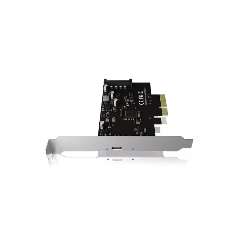 ICY BOX IB-PCI1901-C32 PCIe 3.0 x4-controllerkaart, 1x USB-C 3.2 Gen 2x2, zwart