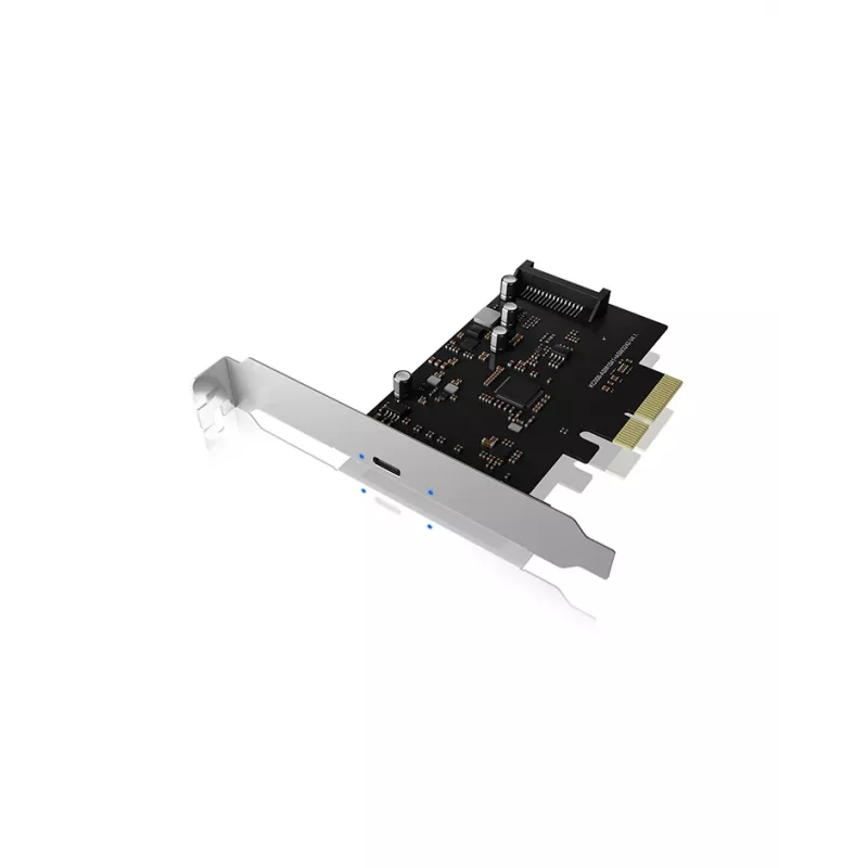 ICY BOX IB-PCI1901-C32 PCIe 3.0 x4-controllerkaart, 1x USB-C 3.2 Gen 2x2, zwart