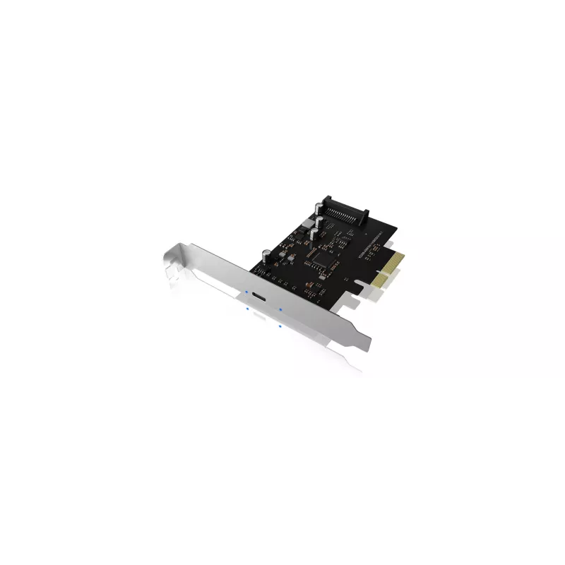 ICY BOX IB-PCI1901-C32 PCIe 3.0 x4-controllerkaart, 1x USB-C 3.2 Gen 2x2, zwart