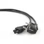 Netkabel GEMBIRD PC-186-ML12-1M — 1 m, CEE7/7 (stekker) naar C5-koppeling, zwart