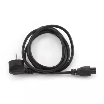 Netkabel GEMBIRD PC-186-ML12-1M — 1 m, CEE7/7 (stekker) naar C5-koppeling, zwart