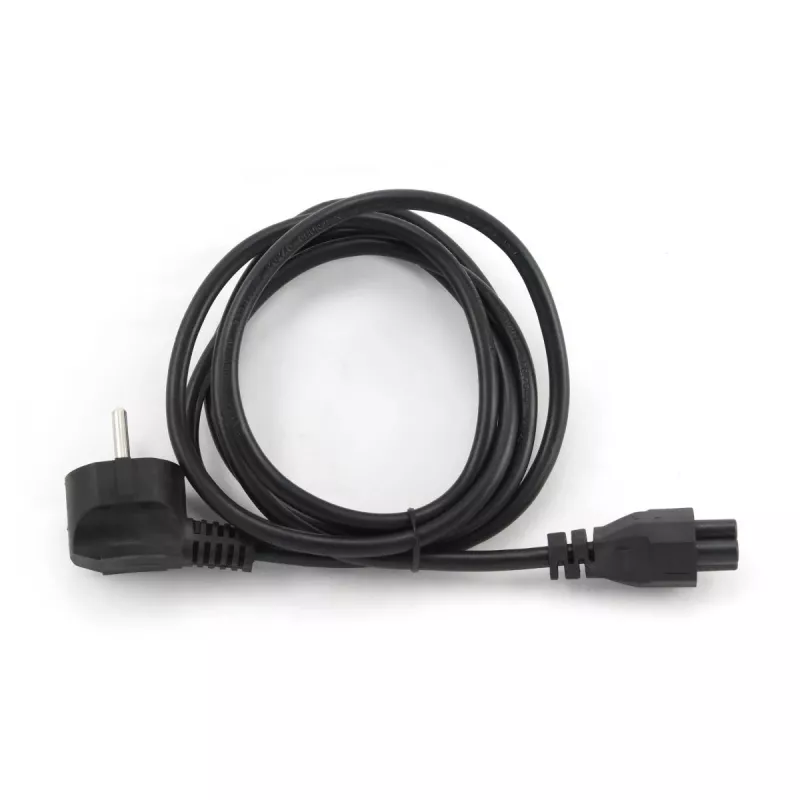 Netkabel GEMBIRD PC-186-ML12-1M — 1 m, CEE7/7 (stekker) naar C5-koppeling, zwart