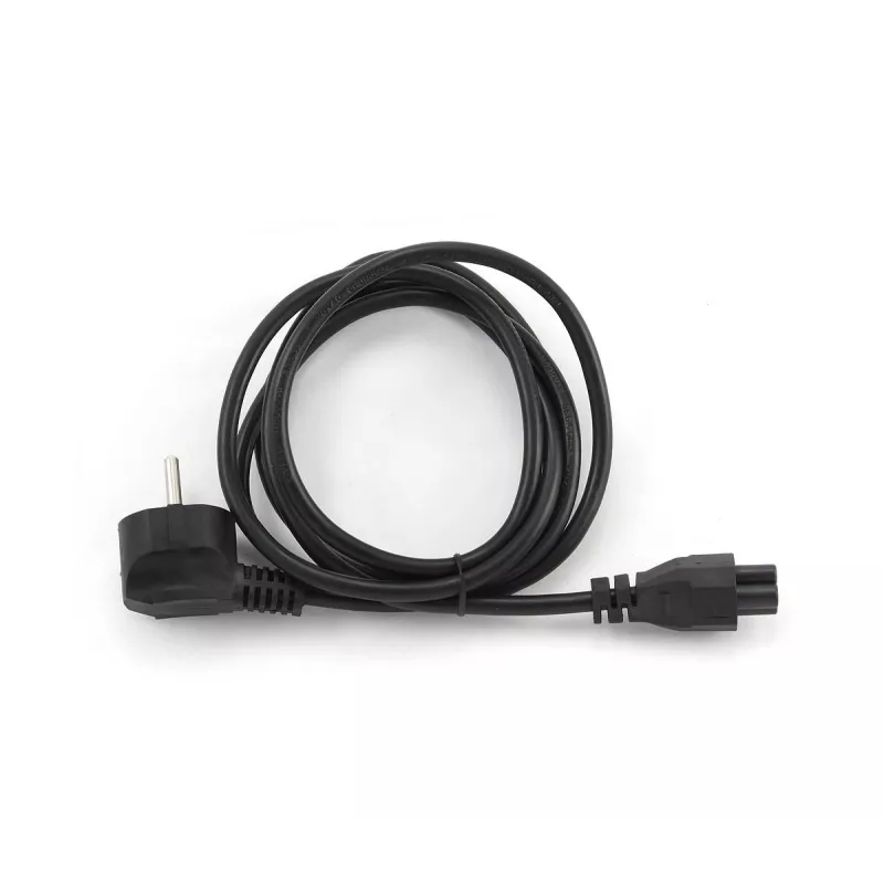 Netkabel GEMBIRD PC-186-ML12-1M — 1 m, CEE7/7 (stekker) naar C5-koppeling, zwart