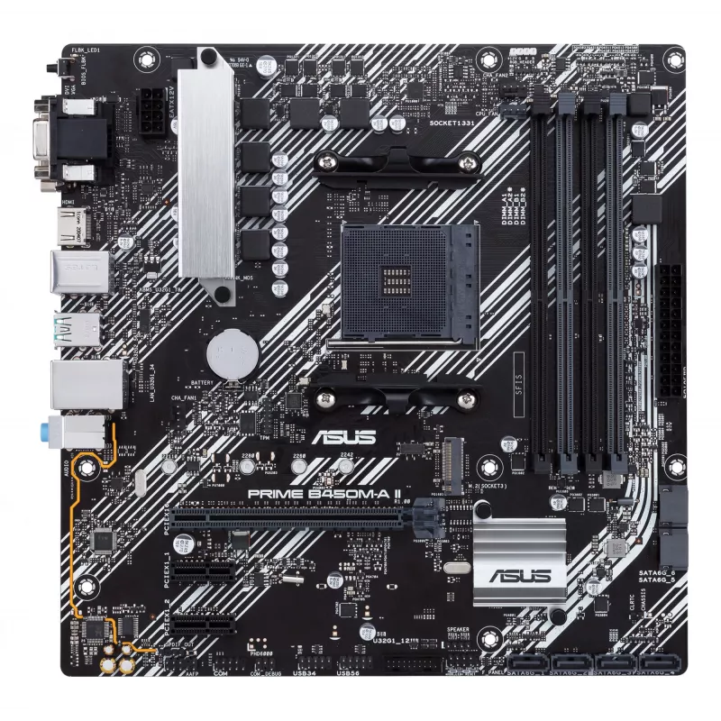 Moederbord ASUS PRIME B450M-A II AMD B450 Socket AM4 micro ATX