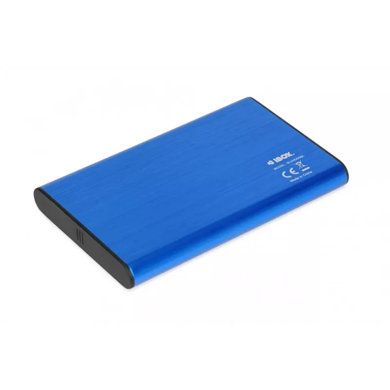HDD/SSD-behuizing IBOX HD-05 — 2,5 inch SATA III, USB 3.2 Gen 1 (Micro-USB B), tot 10 TB, blauw
